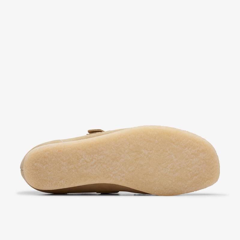 Maple Suede Clarks Wallabee T-Bar | CLKS-85414