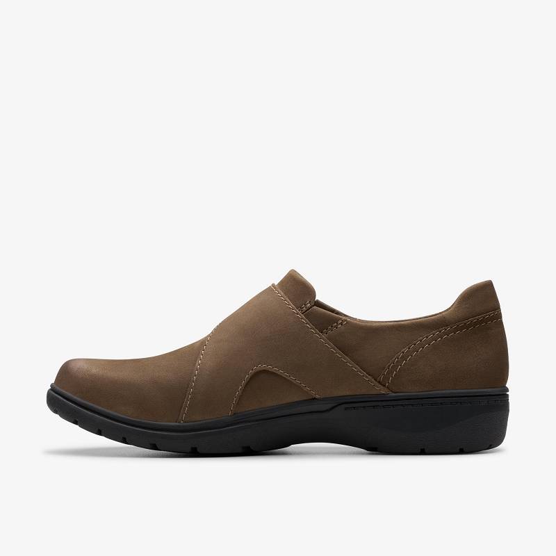 Mushroom Nubuck Clarks Carleigh Jazz | CLKS-85355