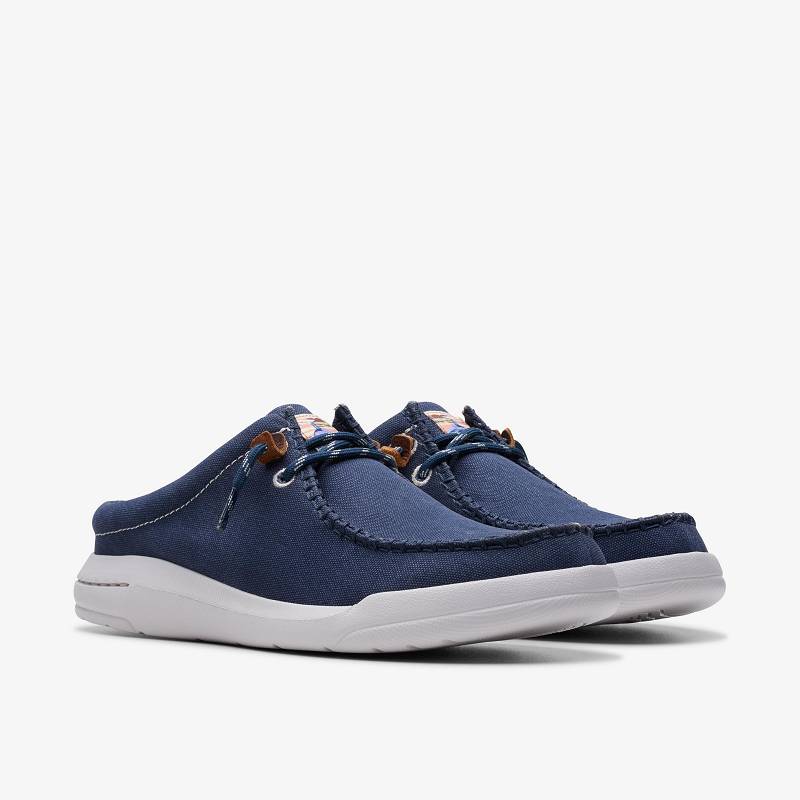 Navy Canvas Clarks Driftlite Surf | CLKS-84295