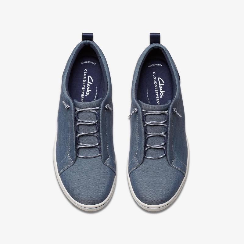 Navy Clarks Breeze Sky Lace | CLKS-85182