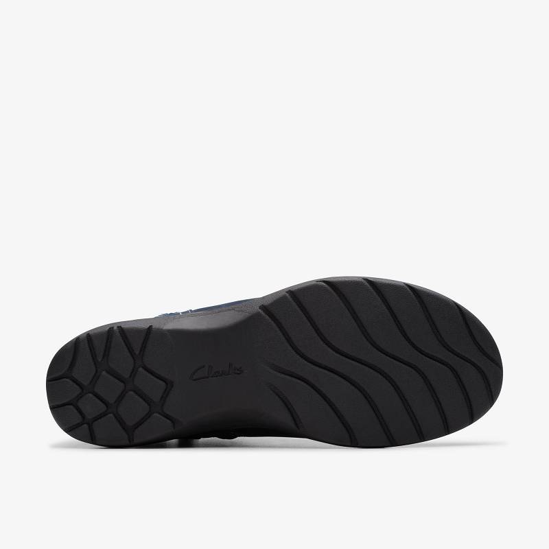 Navy Nubuck Clarks Carleigh Jade | CLKS-85596