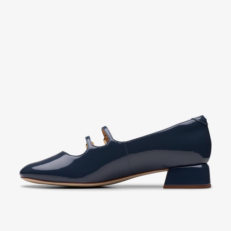 Navy Patent Clarks Daiss30 Shine | CLKS-85239