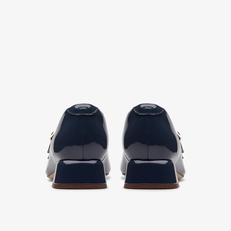 Navy Patent Clarks Daiss30 Shine | CLKS-85239