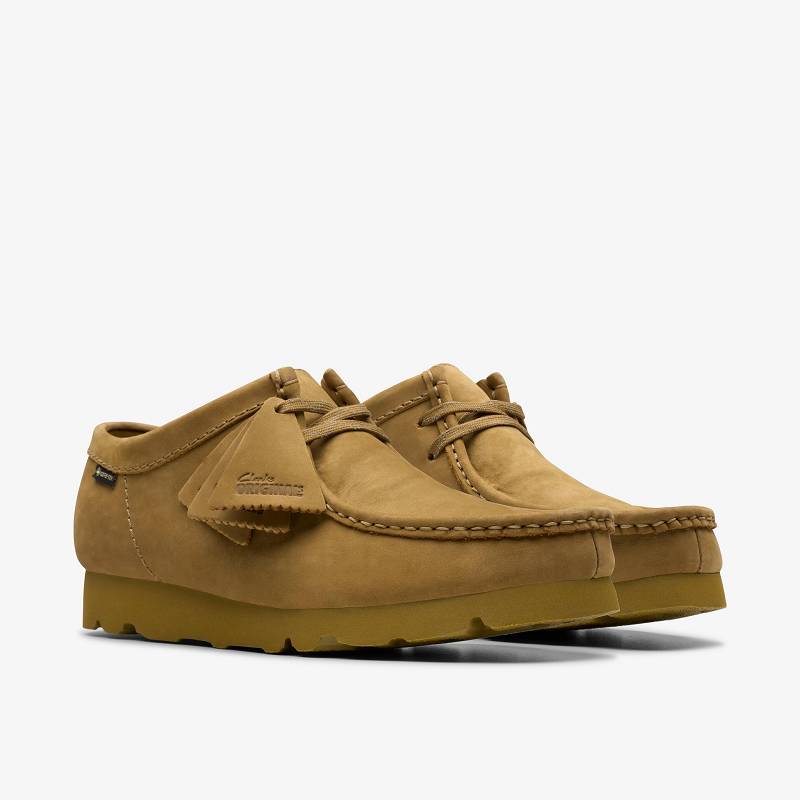 Oakmoss Nubuck Clarks Wallabee Gore-Tex | CLKS-84516
