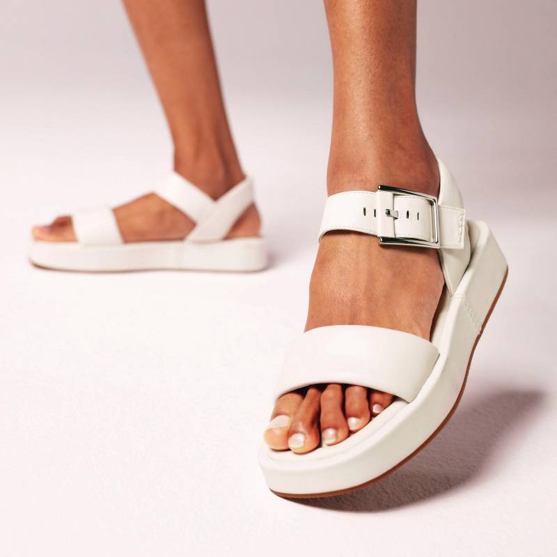 Off White Leather Clarks ALDA STRAP | CLKS-84947