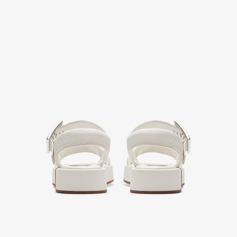 Off White Leather Clarks ALDA STRAP | CLKS-84947
