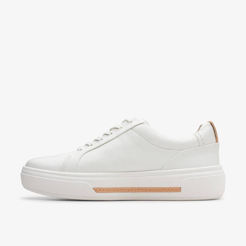 Off White Leather Clarks Hollyhock Walk | CLKS-85334