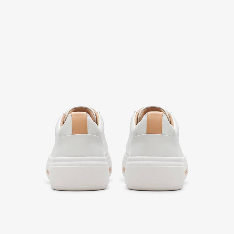 Off White Leather Clarks Hollyhock Walk | CLKS-85334