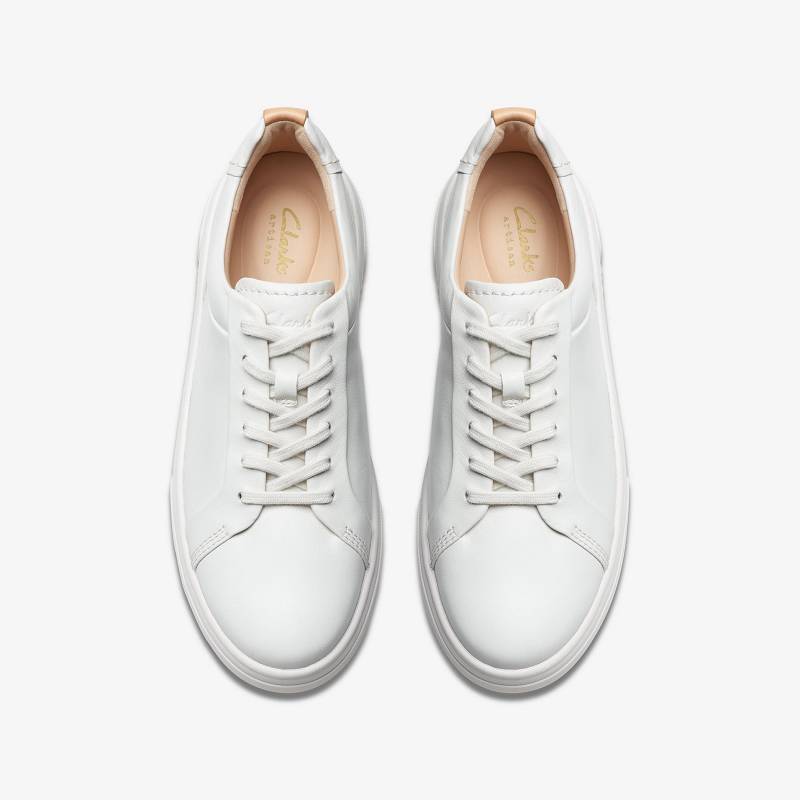 Off White Leather Clarks Hollyhock Walk | CLKS-85334
