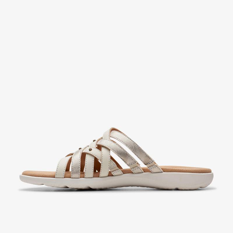 Off White Multicolour Clarks Elizabelle Rio | CLKS-84966