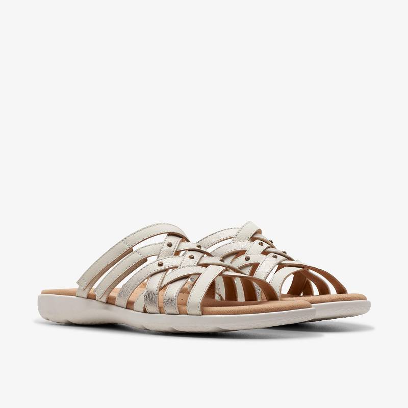Off White Multicolour Clarks Elizabelle Rio | CLKS-84966