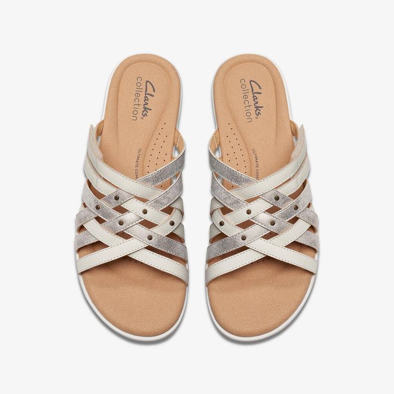 Off White Multicolour Clarks Elizabelle Rio | CLKS-84966