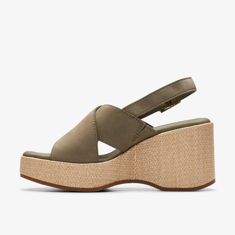 Olive Nubuck Clarks Manon Wish | CLKS-84749