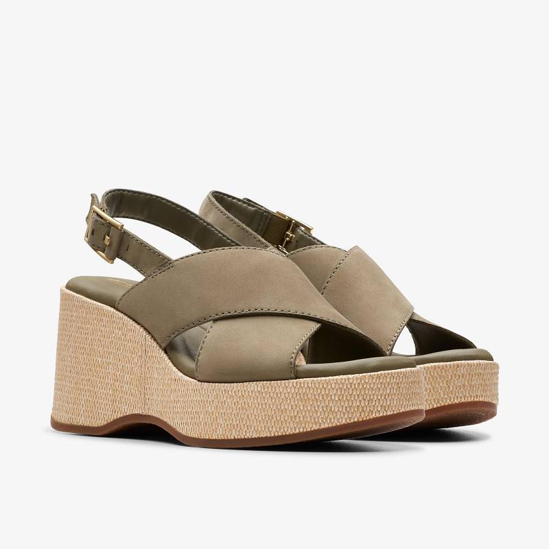 Olive Nubuck Clarks Manon Wish | CLKS-84749