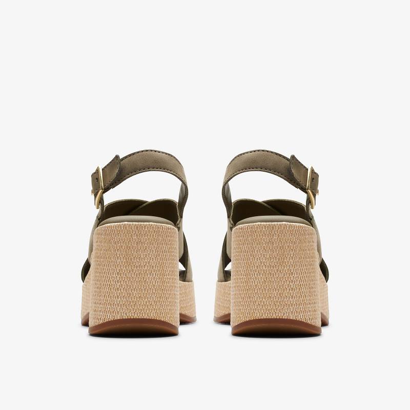 Olive Nubuck Clarks Manon Wish | CLKS-84749