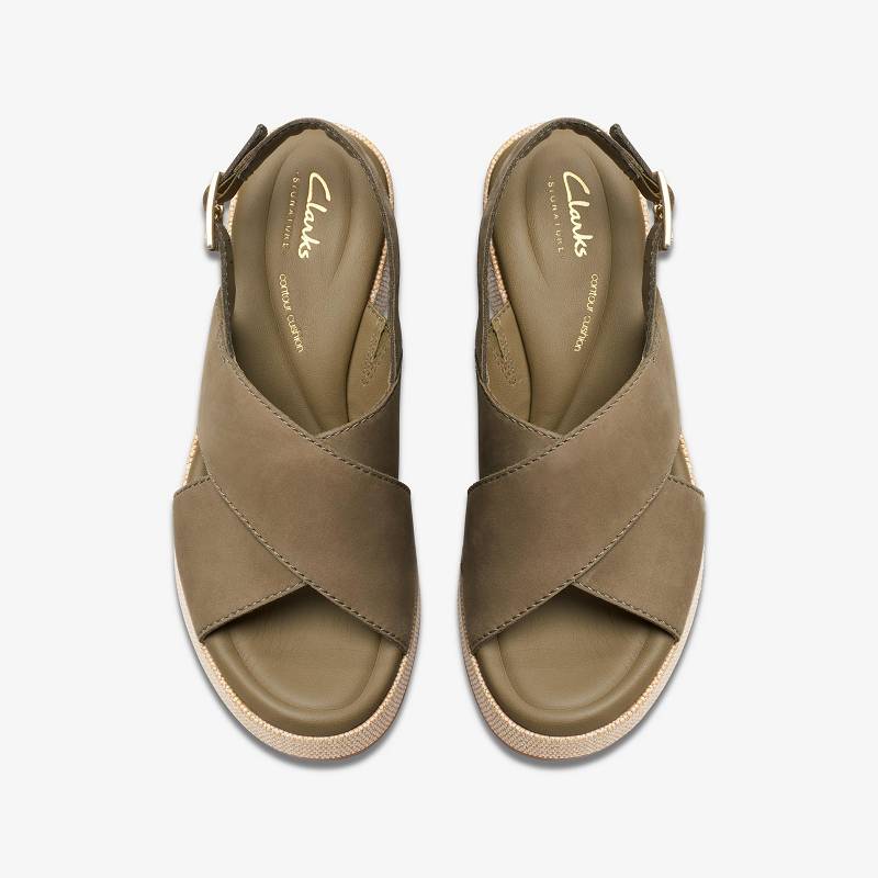 Olive Nubuck Clarks Manon Wish | CLKS-84749