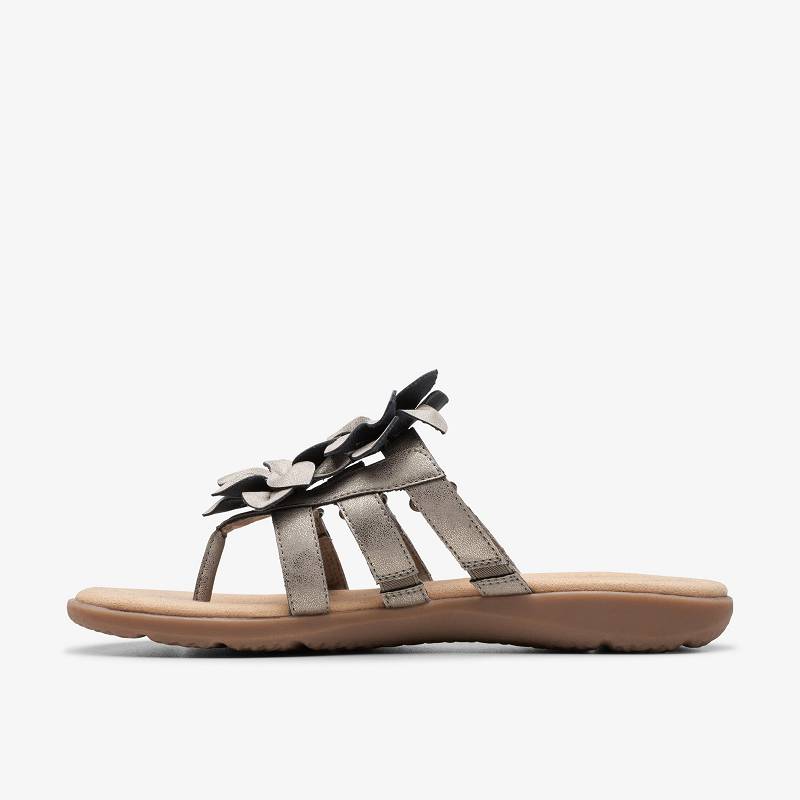 Pewter Metallic Clarks Elizabelle Mae | CLKS-84969