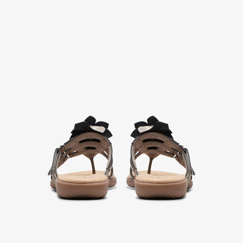 Pewter Metallic Clarks Elizabelle Mae | CLKS-84969
