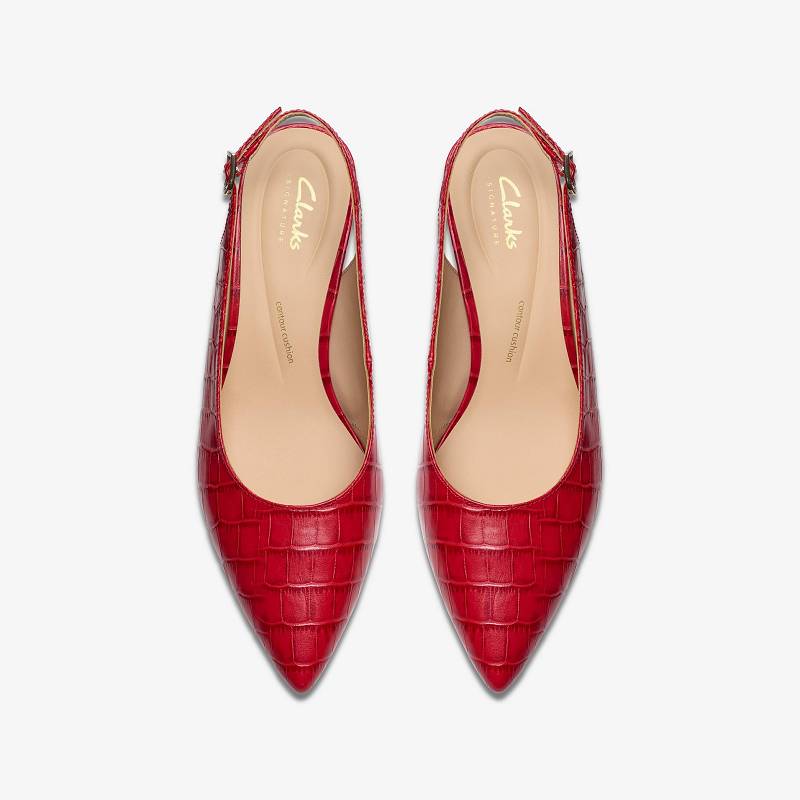 Red Interest Clarks Adela Sling | CLKS-85189