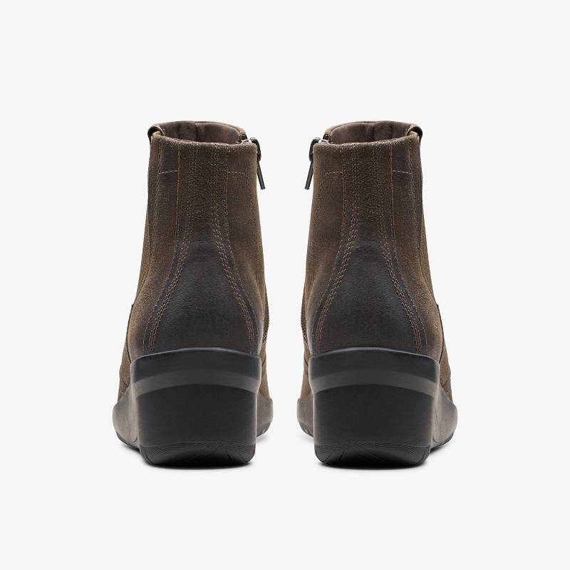 Slate Leather Clarks Suttyn Rae | CLKS-85504