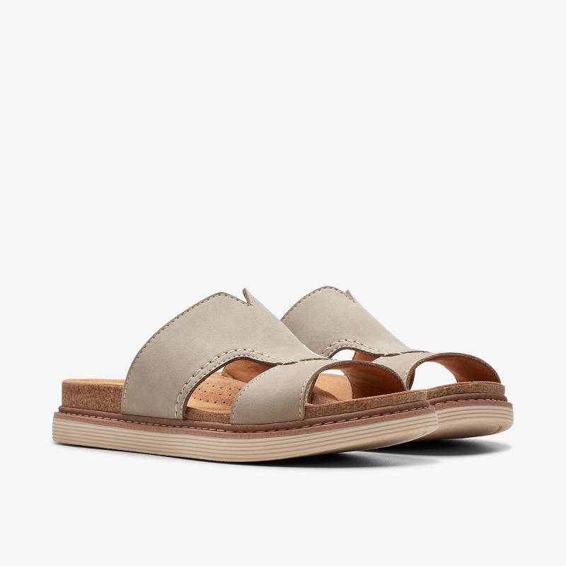 Stone Nubuck Clarks Arwell Walk | CLKS-84930