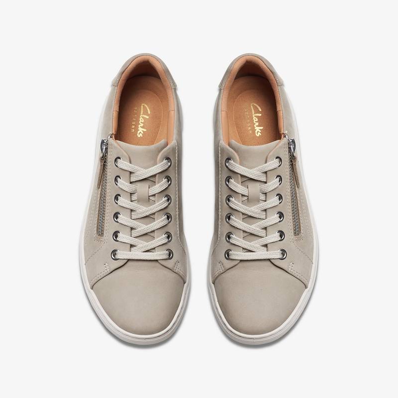 Stone Nubuck Clarks Nalle Lace | CLKS-85318