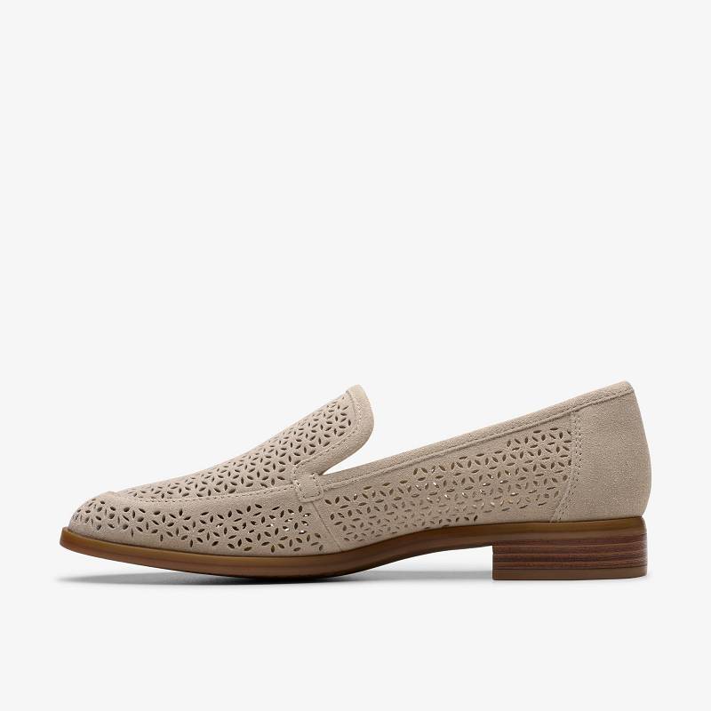 Stone Suede Clarks Trish Cove | CLKS-85430