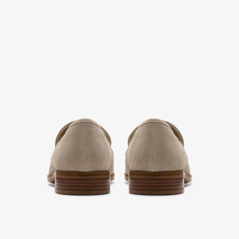 Stone Suede Clarks Trish Cove | CLKS-85430