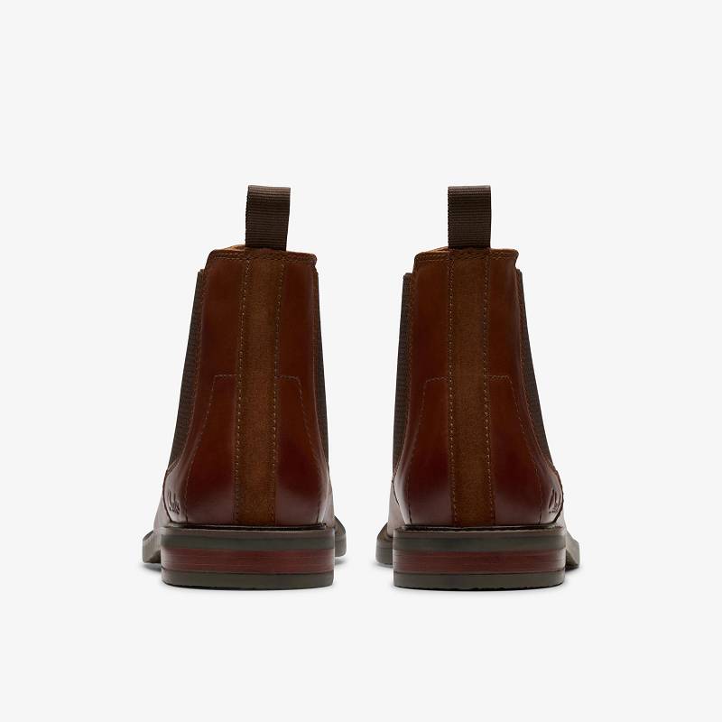 Tan Leather Clarks Jaxen Easy | CLKS-84393
