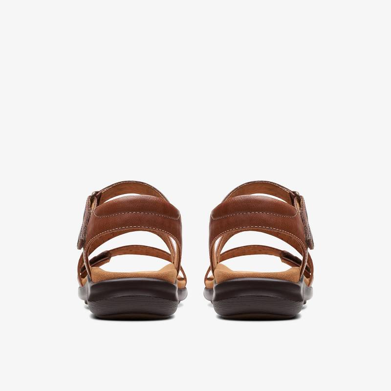Tan Leather Clarks Kitly Way | CLKS-84942