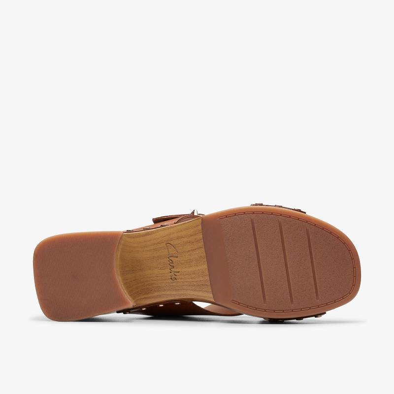 Tan Leather Clarks Sivanne Walk | CLKS-84916