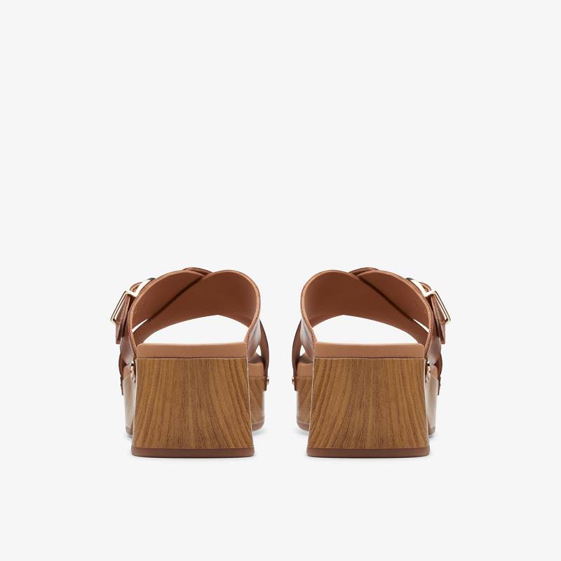 Tan Leather Clarks Sivanne Walk | CLKS-84916