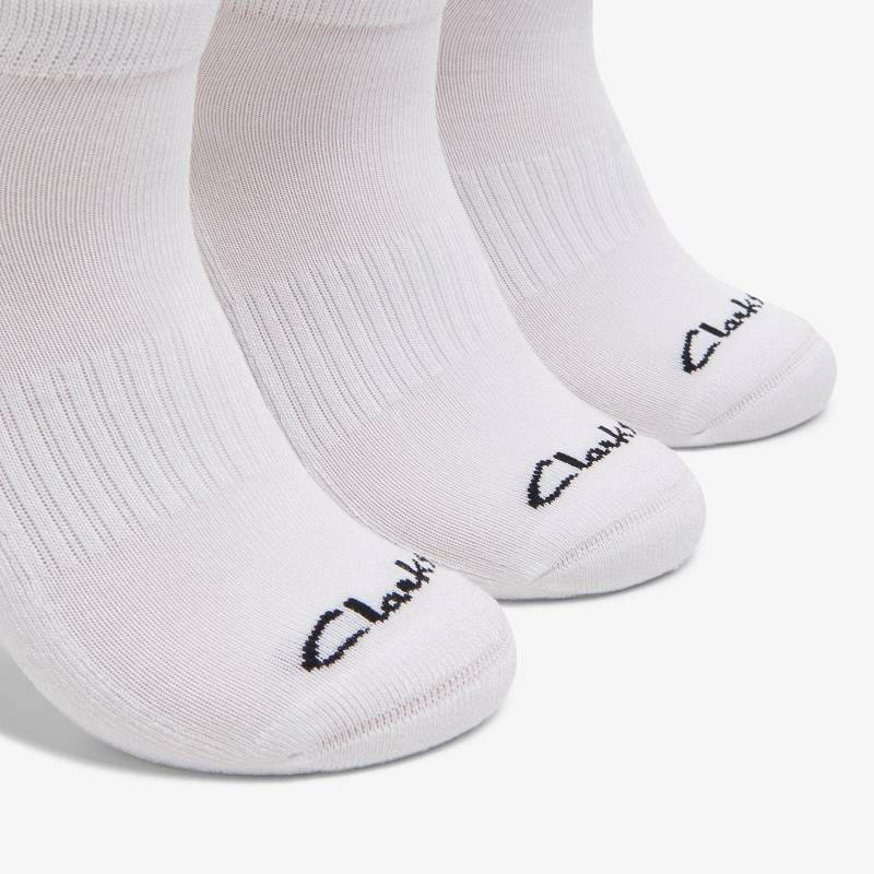 White Clarks 3 Pack Athletic | CLKS-84191