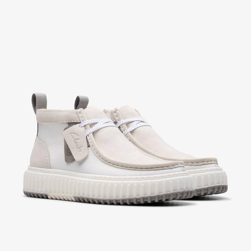 White Combination Clarks Torlite Hi | CLKS-84590