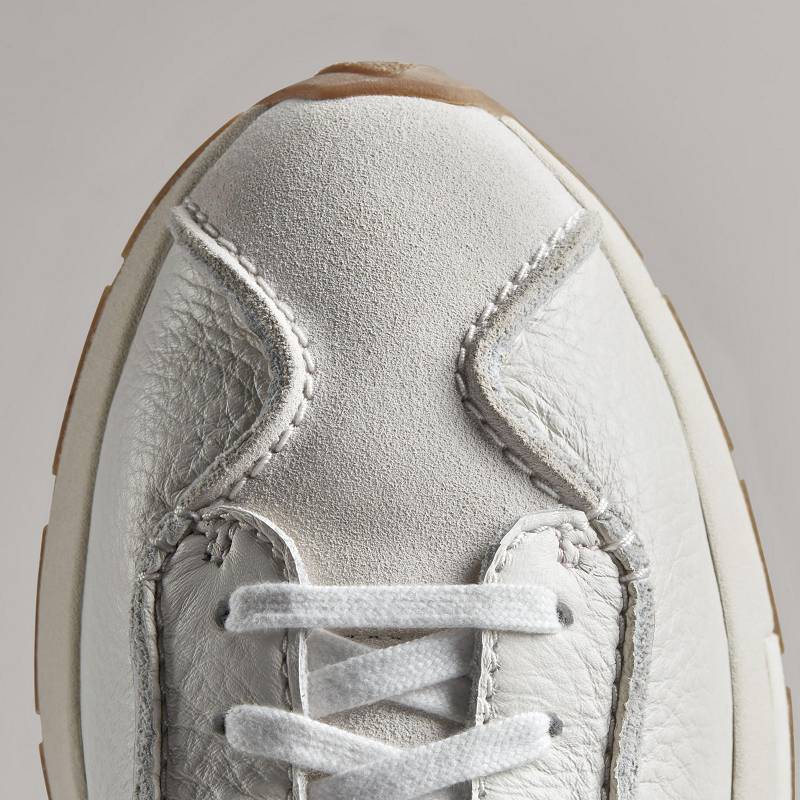 White Leather Clarks Craft Speed | CLKS-84232