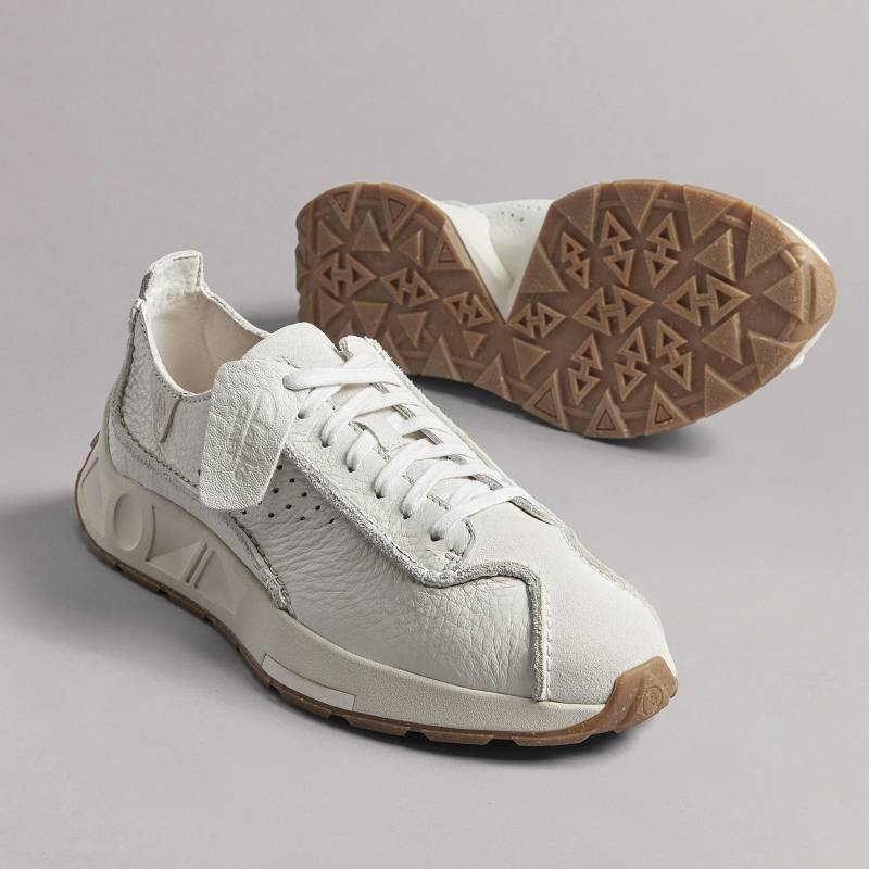 White Leather Clarks Craft Speed | CLKS-84232