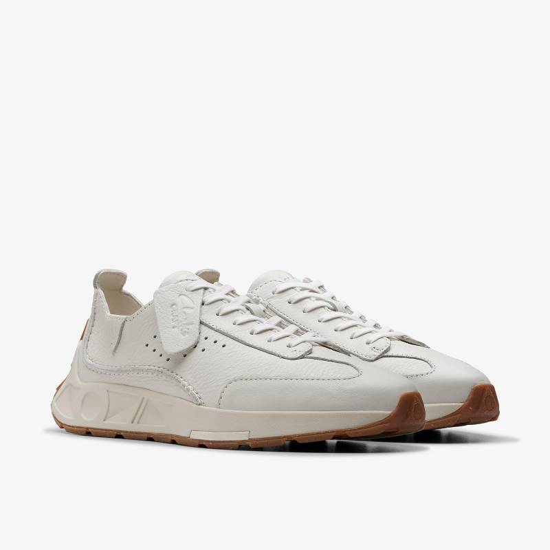 White Leather Clarks Craft Speed | CLKS-84232